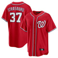 W.Nationals #37 Stephen Strasburg Player Red Alternate Replica Player Game Hdoa Stitched Jerseys