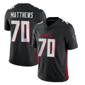 A.Falcons #70 Jake Matthews Player Black Vapor Untouchable Limited Home Game Hdoa Stitched Jerseys