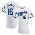 KC.Royals #16 Bo Jackson Player White Limited Elite Home Game Hdoa Stitched Jerseys