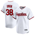C.Guardians #38 Steven Kwan Player White Limited Home Game Hdoa Stitched Jerseys