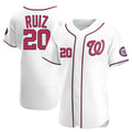 W.Nationals #20 Keibert Ruiz Player White Elite Home Hdoa Stitched Jerseys