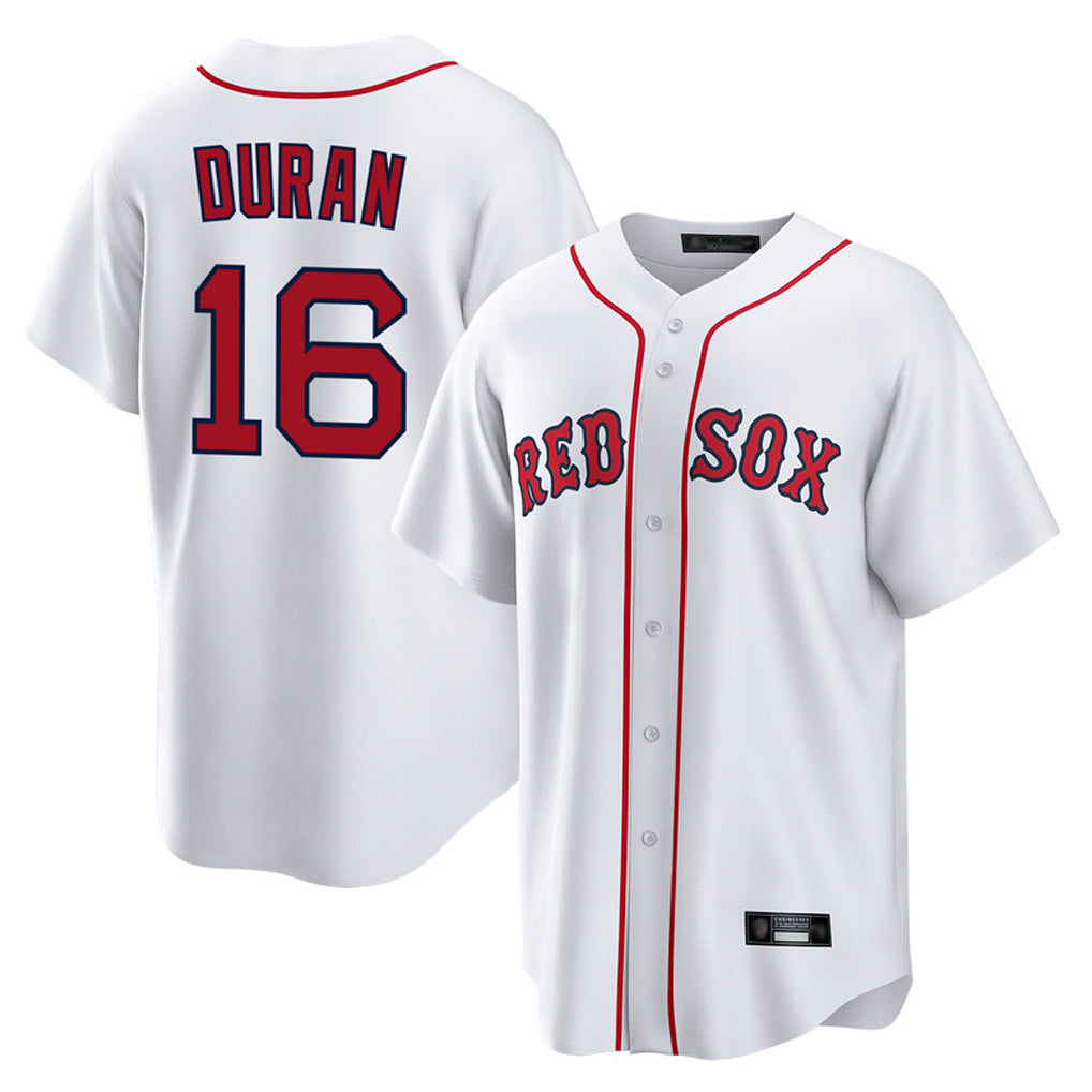 B.Red Sox #16 Jarren Duran Player White Home Game Hdoa Stitched Jerseys