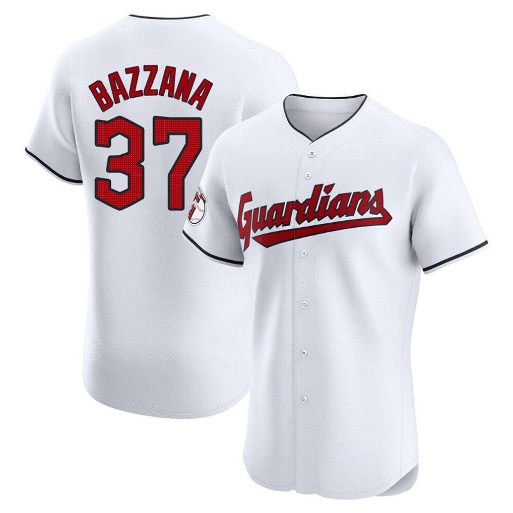 C.Guardians #37 Travis Bazzana Player White Limited Elite Home Hdoa Stitched Jerseys