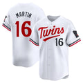 M.Twins #16 Austin Martin Player White Home Limited Hdoa Stitched Jerseys