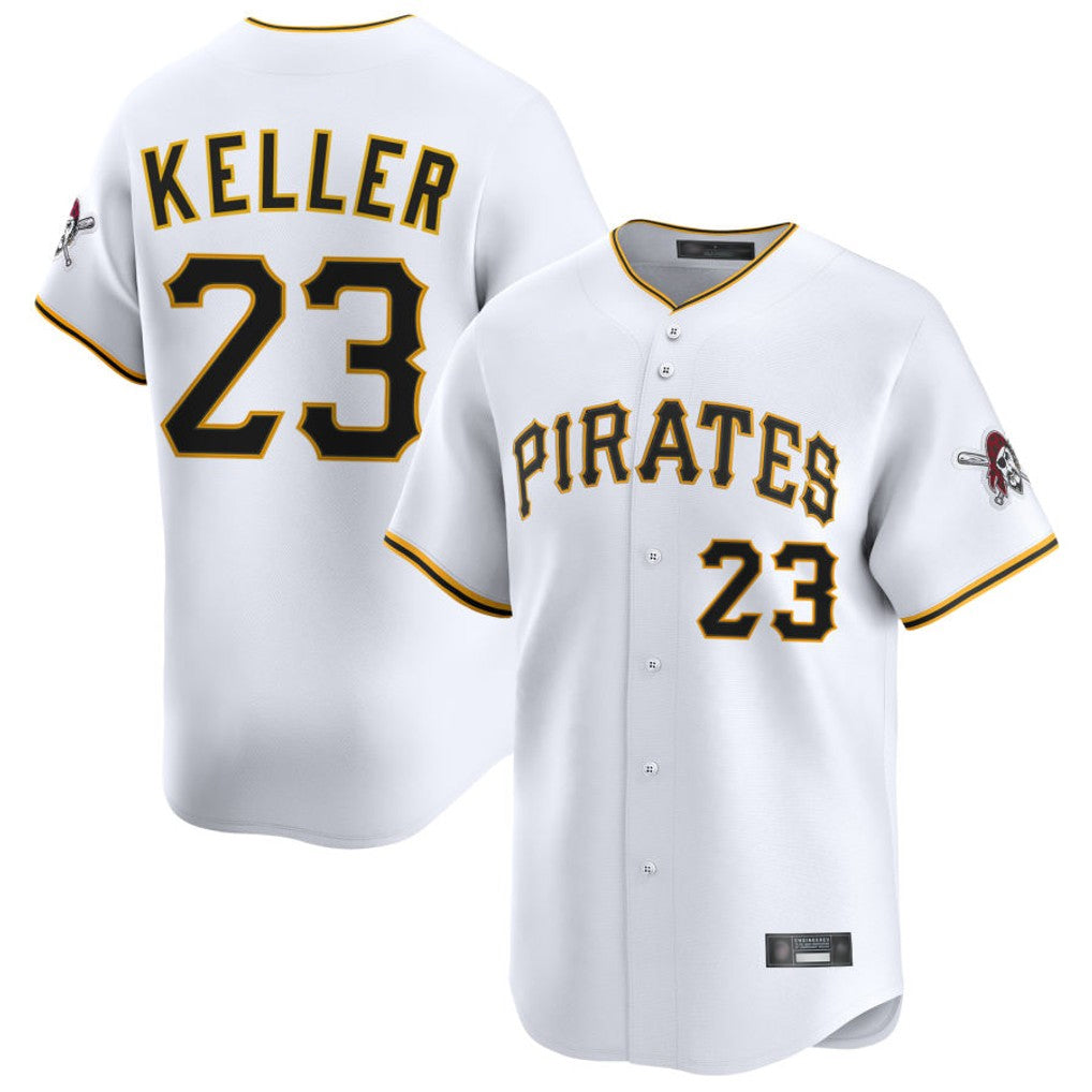 P.Pirates #23 Mitch Keller Player White Home Limited Hdoa Stitched Jerseys