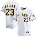 P.Pirates #23 Mitch Keller Player White Home Limited Hdoa Stitched Jerseys