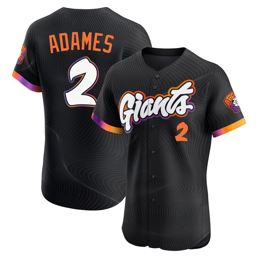 SF.Giants #2 Willy Adames Player Black 2025 City Connect Home Limited Elite Hdoa Stitched Jerseys
