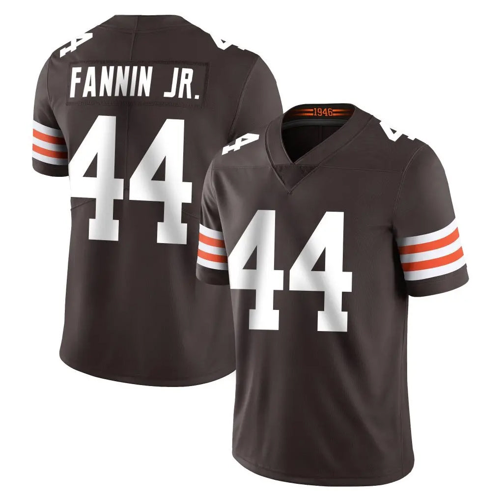 C.Browns #44 Harold Fannin Jr. Player Brown Color Vapor Untouchable Limited Home Game Hdoa Stitched Jerseys