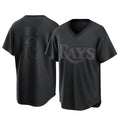 T.Bay Rays #2 Yandy Diaz Player Black Home Game Hdoa Stitched Jerseys