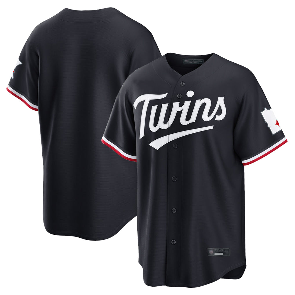M.Twins ## Twins Blank Player Navy Home Game Hdoa Stitched Jerseys