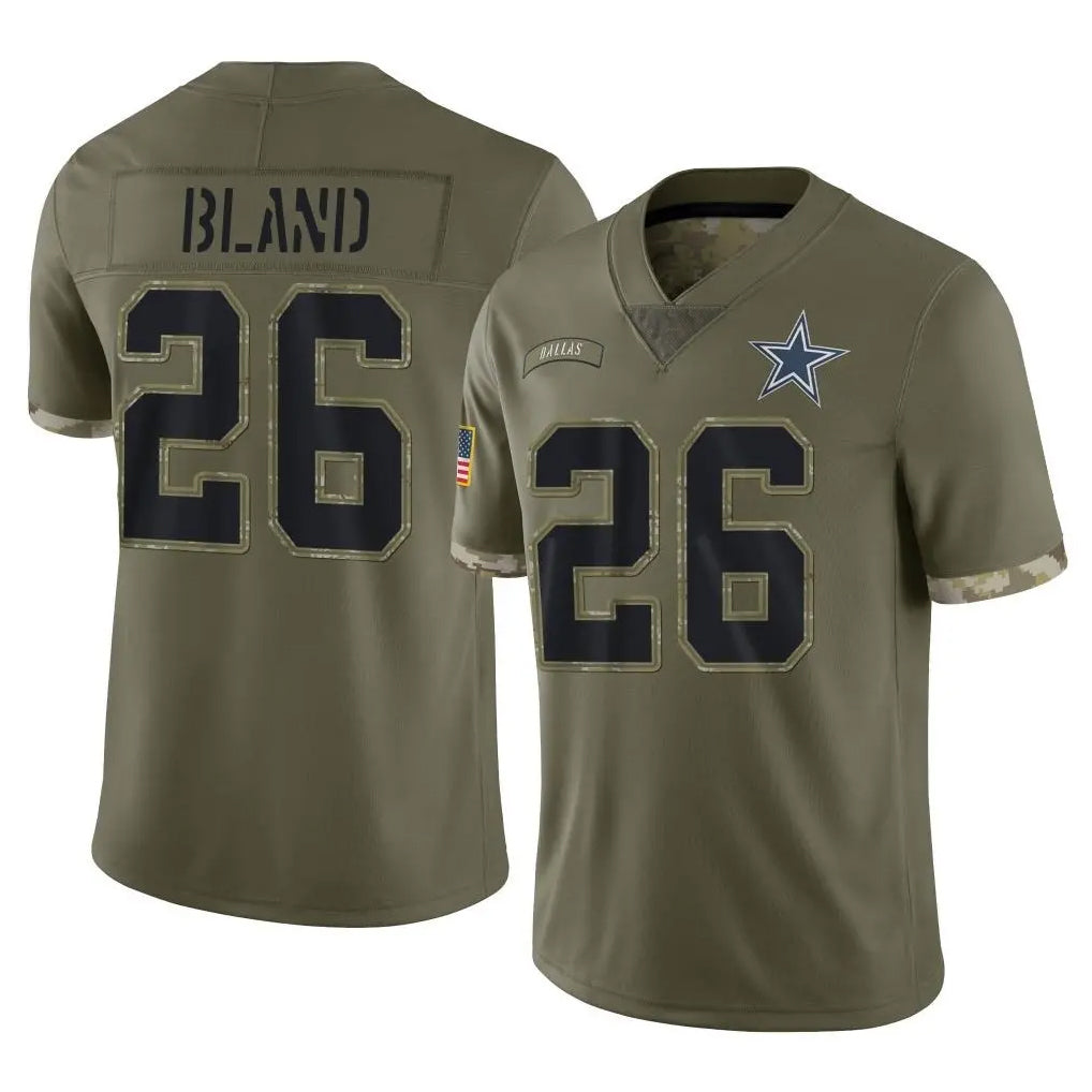 D.Cowboys #26 DaRon Bland Player Olive Salute to Service Limited Game Hdoa Stitched Jerseys