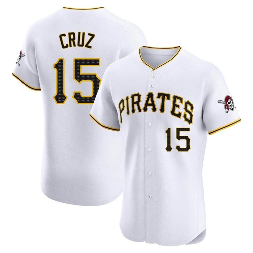 P.Pirates #15 Oneil Cruz Player White Home Limited Elite Hdoa Stitched Jerseys