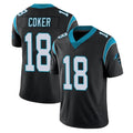 C.Panthers #18 Jalen Coker Player Black Vapor Untouchable Limited Game Hdoa Stitched Jerseys
