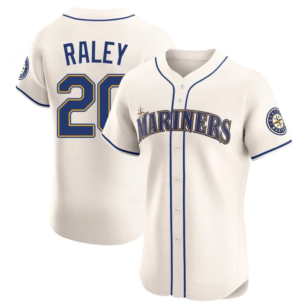 S.Mariners #20 Luke Raley Player Cream Home Limited Elite Hdoa Stitched Jerseys