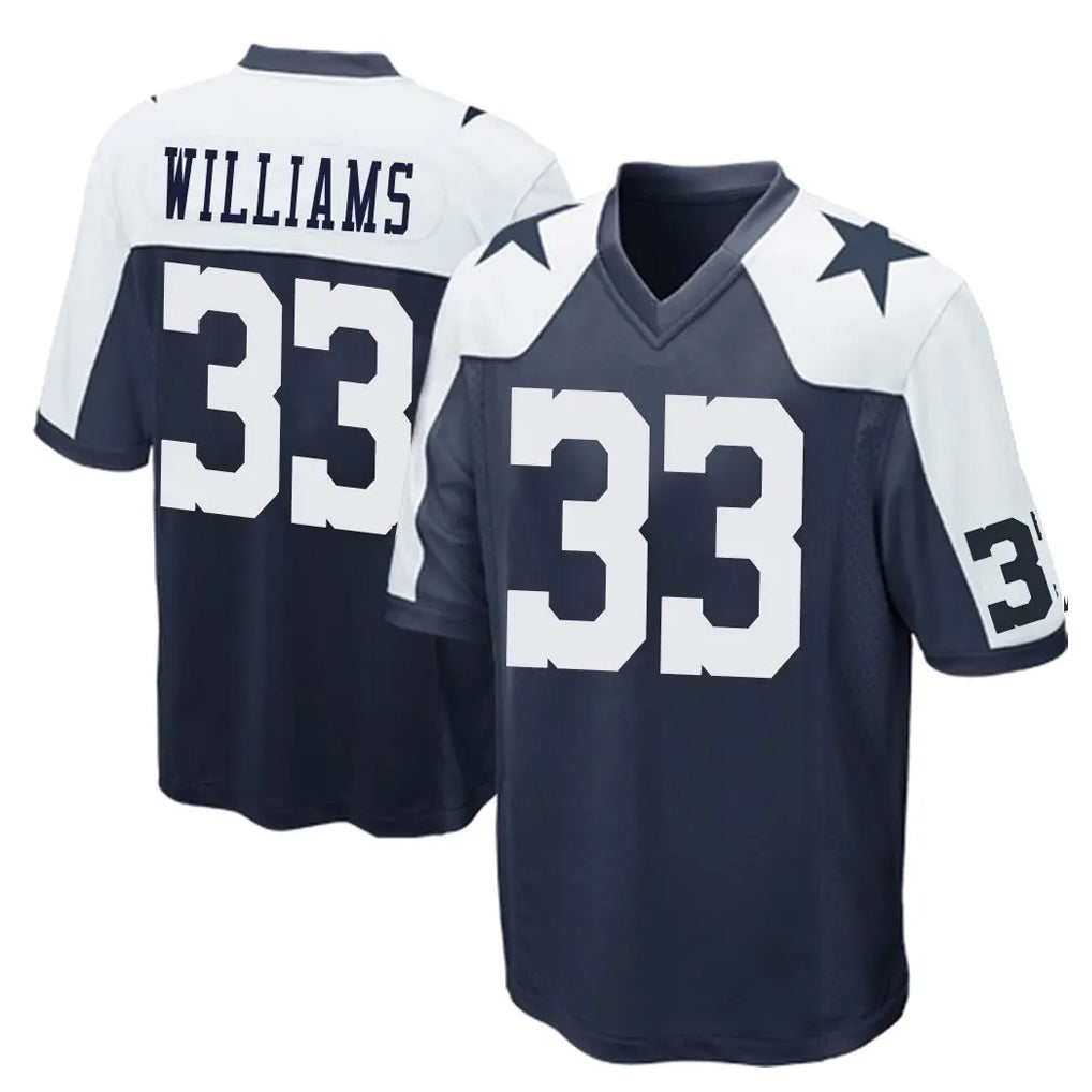 D.Cowboys #33 Javonte Williams Player Navy-White Alternate Home Game Hdoa Stitched Jerseys