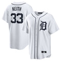D.Tigers #33 Colt Keith Player White Home Game Hdoa Stitched Jerseys