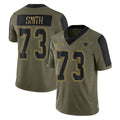 D.Cowboys #73 Tyler Smith Player Olive Salute to Service Limited Home Game Hdoa Stitched Jerseys