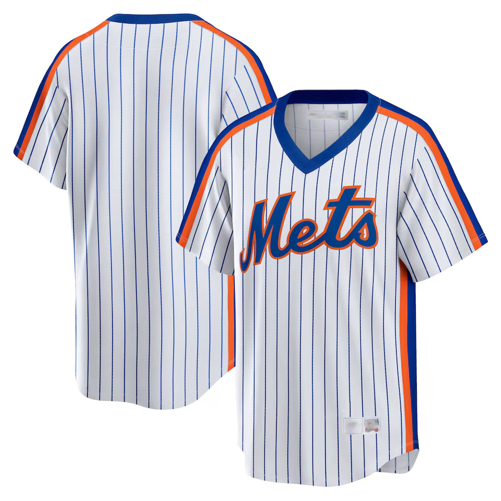 NY.Mets ## Mets Blank Player White Cooperstown Collection T-shirt Home Hdoa Stitched Jerseys