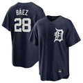 D.Tigers #28 Javier B¨¢ez Player Navy Game Home Hdoa Stitched Jerseys