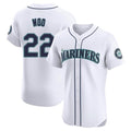 S.Mariners #22 Bryan Woo Player White Home Limited Elite Hdoa Stitched Jerseys