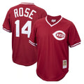 C.Reds #14 Pete Rose Player Red Throwback Cooperstown Collection Limited T-shirt Hdoa Stitched Jerseys