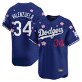 LA.Dodgers #34 Fernando Valenzuela Player Royal Tokyo Series Vapor Premier Limited Hdoa Stitched Jerseys