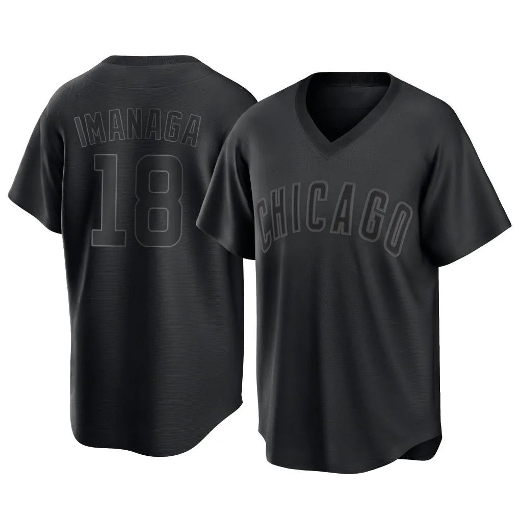 C.Cubs #18 Shota Imanaga Player Black T-shirt Home Game Hdoa Stitched Jerseys