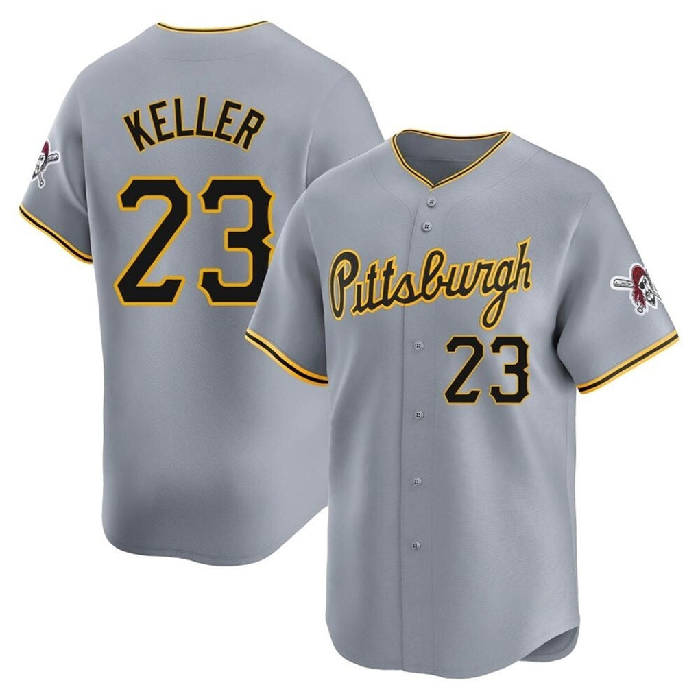 P.Pirates #23 Mitch Keller Player Gray Road Home Limited Hdoa Stitched Jerseys