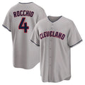 C.Guardians #4 Brayan Rocchio Player Gray Game Home Hdoa Stitched Jerseys