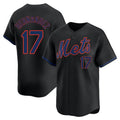 NY.Mets #17 Keith Hernandez Player Black Alternate Home Limited Hdoa Stitched Jerseys