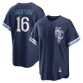 KC.Royals #16 Bo Jackson Player Navy City Connect Home Game Hdoa Stitched Jerseys