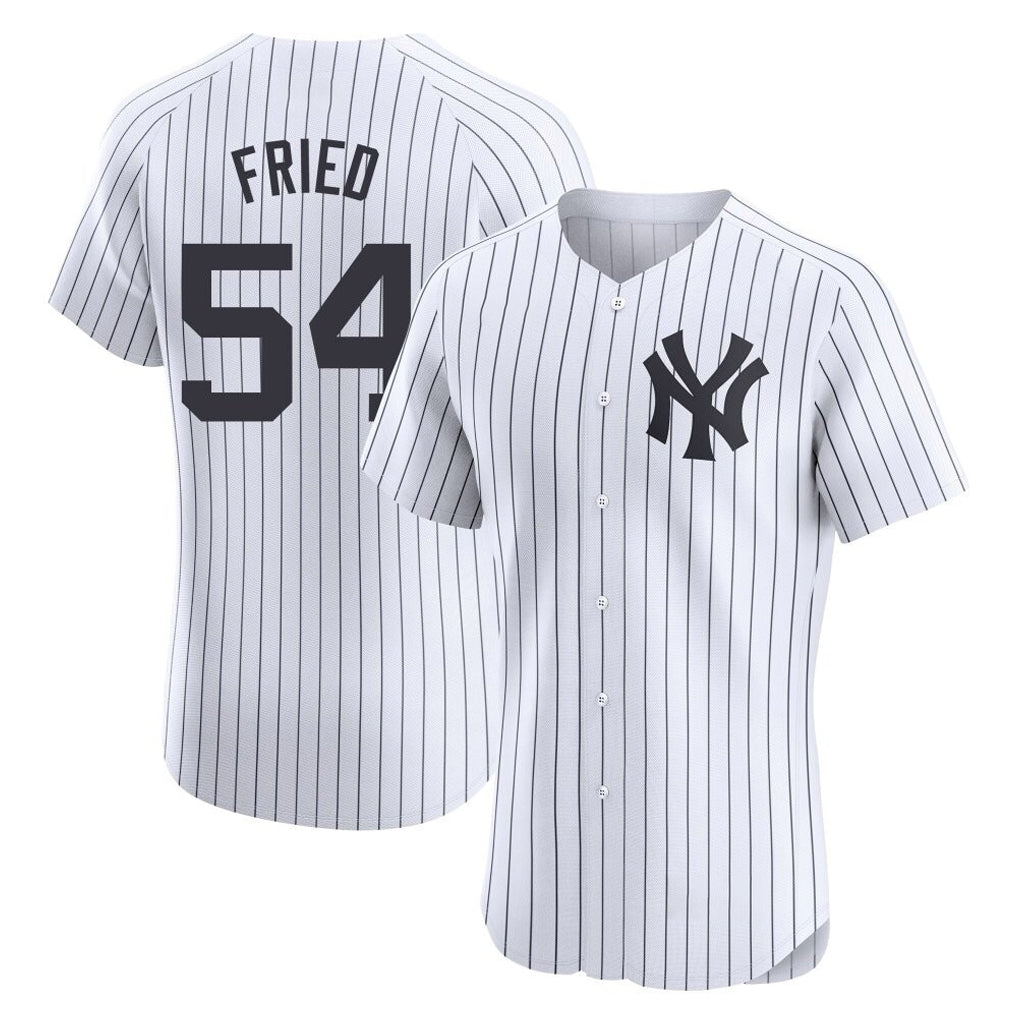 NY.Yankees #54 Max Fried Player White Limited Elite Home Hdoa Stitched Jerseys