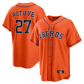 H.Astros #27 Jose Altuve Player Orange Home Game Hdoa Stitched Jerseys
