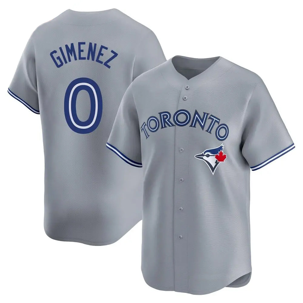 T.Blue Jays #0 Andres Gimenez Player Gray Home Game Hdoa Stitched Jerseys