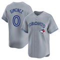 T.Blue Jays #0 Andres Gimenez Player Gray Home Game Hdoa Stitched Jerseys