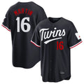 M.Twins #16 Austin Martin Player Navy Home Game Hdoa Stitched Jerseys