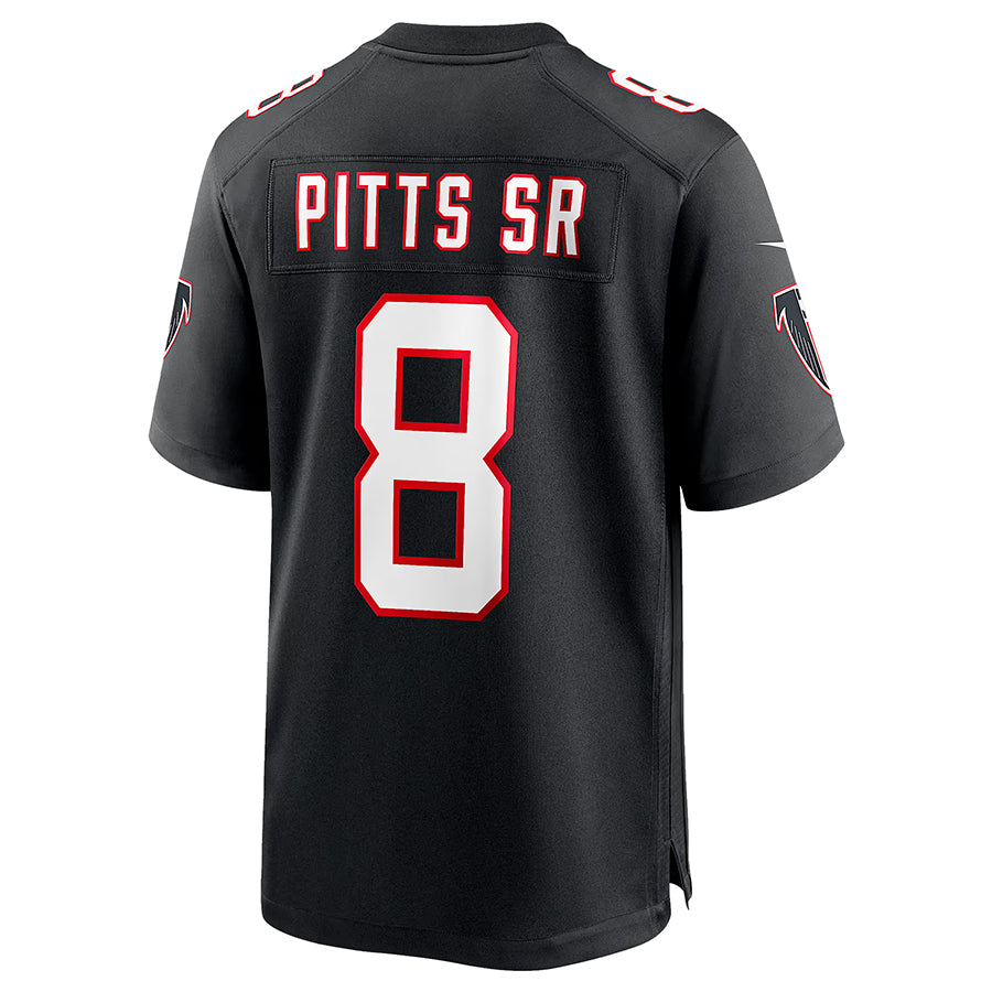 A.Falcons #8 Kyle Pitts Sr. Player Black Alternate Game Hdoa Stitched Jerseys