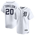 D.Tigers #20 Spencer Torkelson Player White Home Limited Hdoa Stitched Jerseys