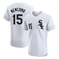 C.White Sox #15 Sean Newcomb Player White Stripe Limited Elite Home Hdoa Stitched Jerseys