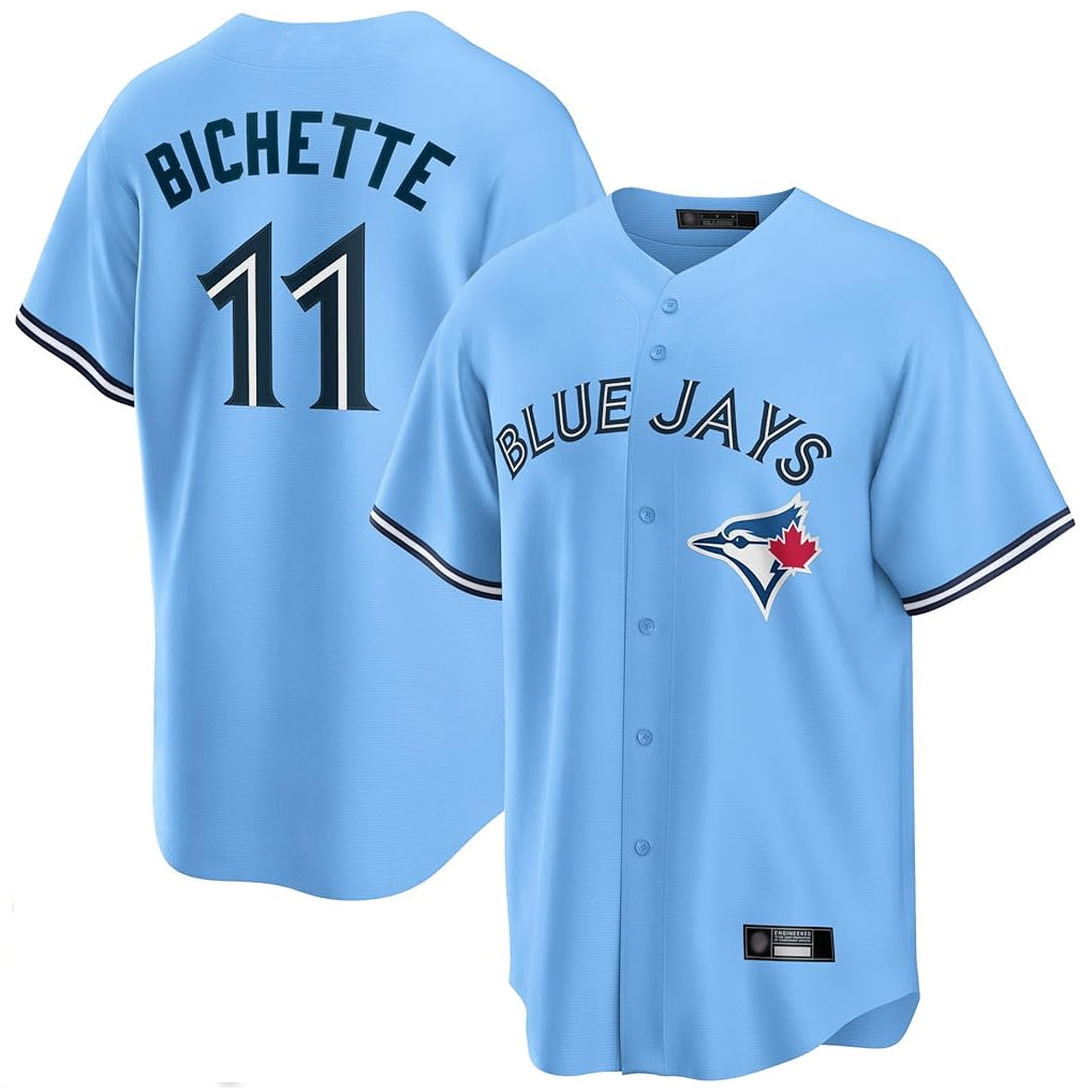 T.Blue Jays #11 Bo Bichette Player Blue Home Limited Hdoa Stitched Jerseys