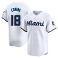 M.Marlins #18 Griffin Conine Player White  Home Limited Hdoa Stitched Jerseys