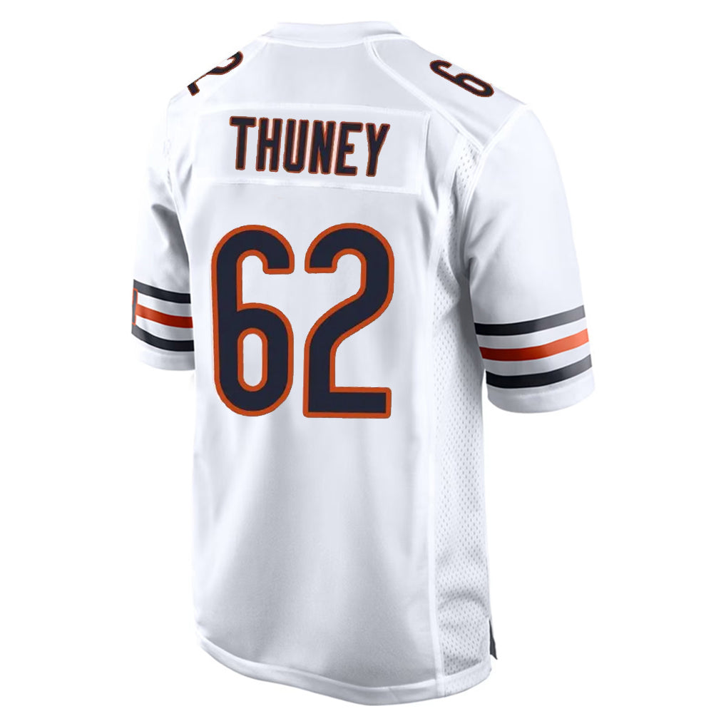 C.Bears #62 Joe Thuney Player White Home Game Hdoa Stitched Jerseys