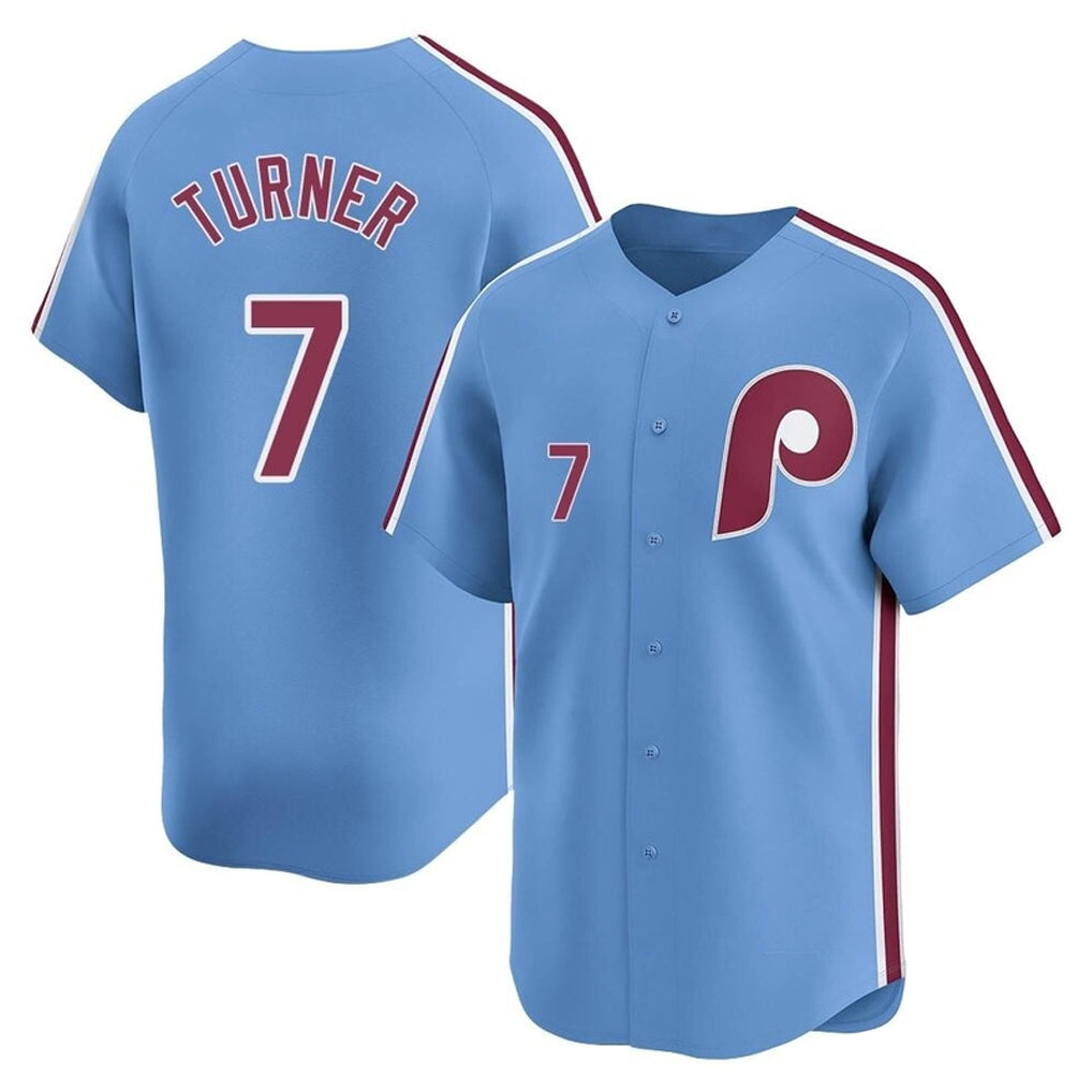 P.Phillies #7 Trea Turner Player Light Blue Home Limited Hdoa Stitched Jerseys