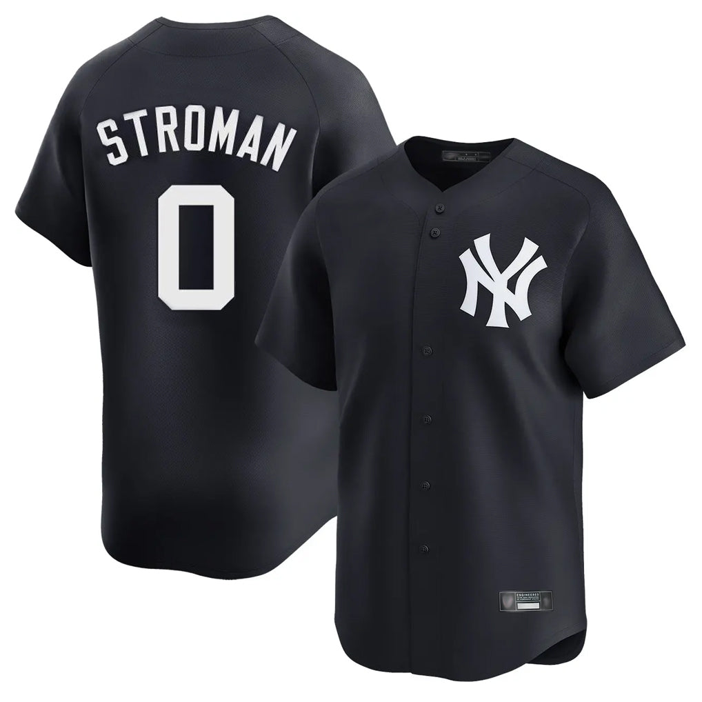 NY.Yankees #0 Marcus Stroman Player Navy Alternate Limited Home Hdoa Stitched Jerseys