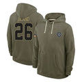 D.Cowboys #26 DaRon Bland Player Olive Salute to Service Pullover Hoodies Limited Hdoa Stitched Jerseys
