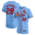 St. Louis Cardinals #28 Nolan Arenado Player Light Blue Home Limited Elite Hdoa Stitched Jerseys