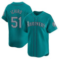 S.Mariners #51 Ichiro Suzuki Player Teal Home Limited Hdoa Stitched Jerseys