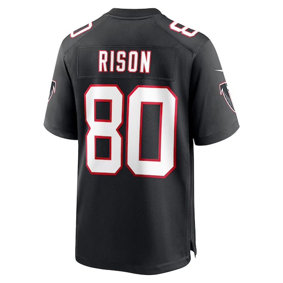 A.Falcons #80 Andre Rison Player Black Throwback Limited Home Game Hdoa Stitched Jerseys