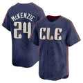 C.Guardians #24 Triston McKenzie Player Navy City Connect Limited Home Hdoa Stitched Jerseys