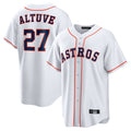H.Astros #27 Jose Altuve Player White Home Game Hdoa Stitched Jerseys